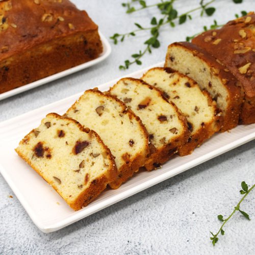 Dates & Walnut Slice Cake