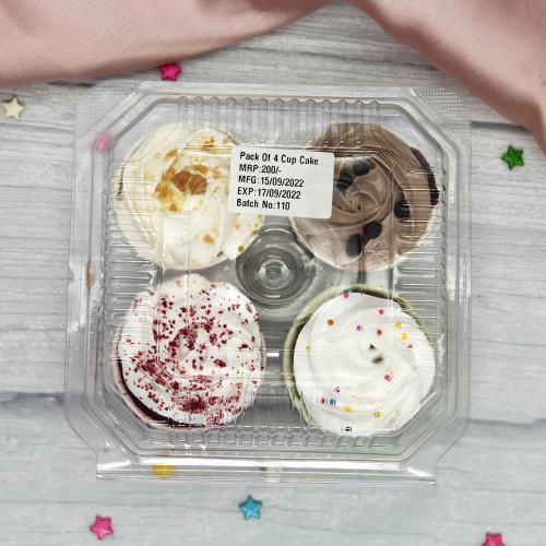 Cup Cakes Assorted ( Pack of 4 )